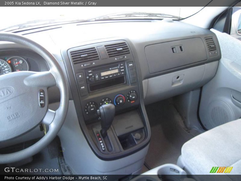 Diamond Silver Metallic / Gray 2005 Kia Sedona LX