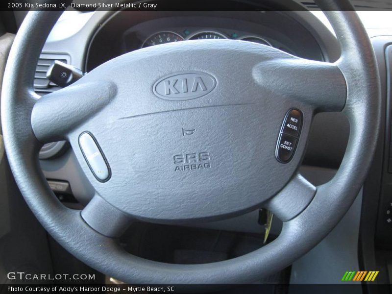 Diamond Silver Metallic / Gray 2005 Kia Sedona LX