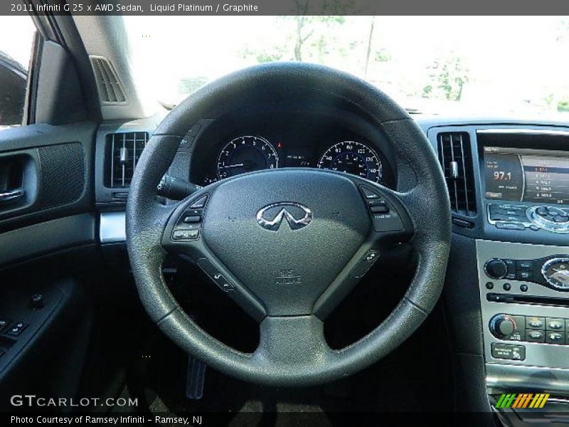 Liquid Platinum / Graphite 2011 Infiniti G 25 x AWD Sedan