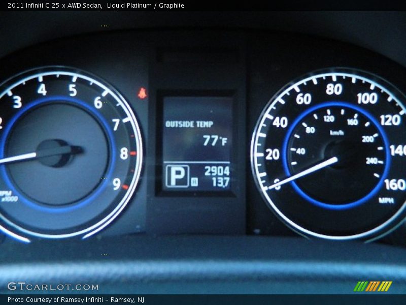 Liquid Platinum / Graphite 2011 Infiniti G 25 x AWD Sedan