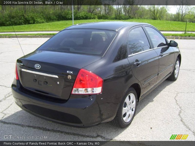 Black / Gray 2008 Kia Spectra EX Sedan