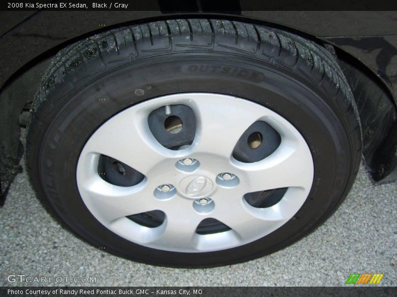 Black / Gray 2008 Kia Spectra EX Sedan