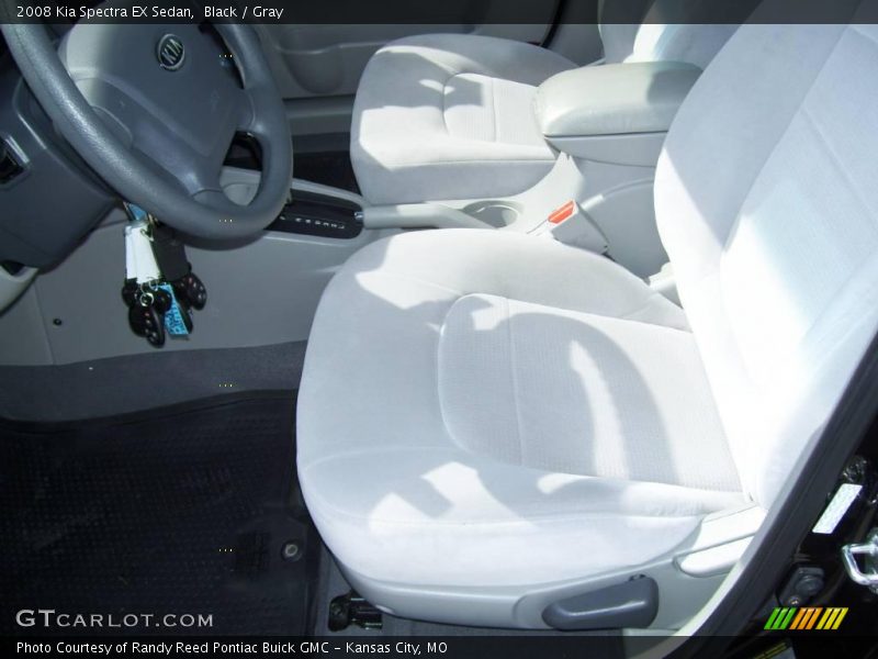 Black / Gray 2008 Kia Spectra EX Sedan
