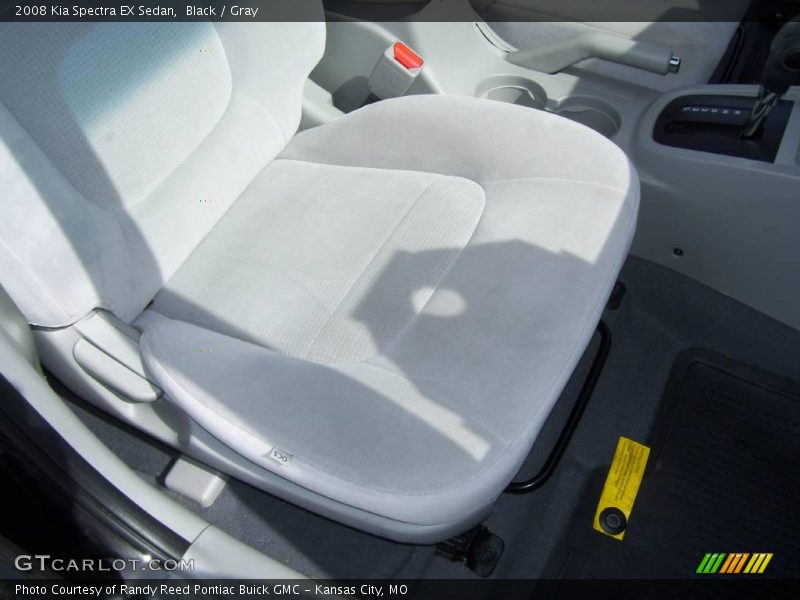 Black / Gray 2008 Kia Spectra EX Sedan