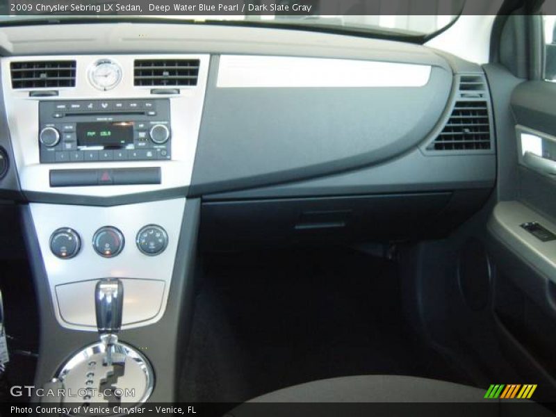 Deep Water Blue Pearl / Dark Slate Gray 2009 Chrysler Sebring LX Sedan
