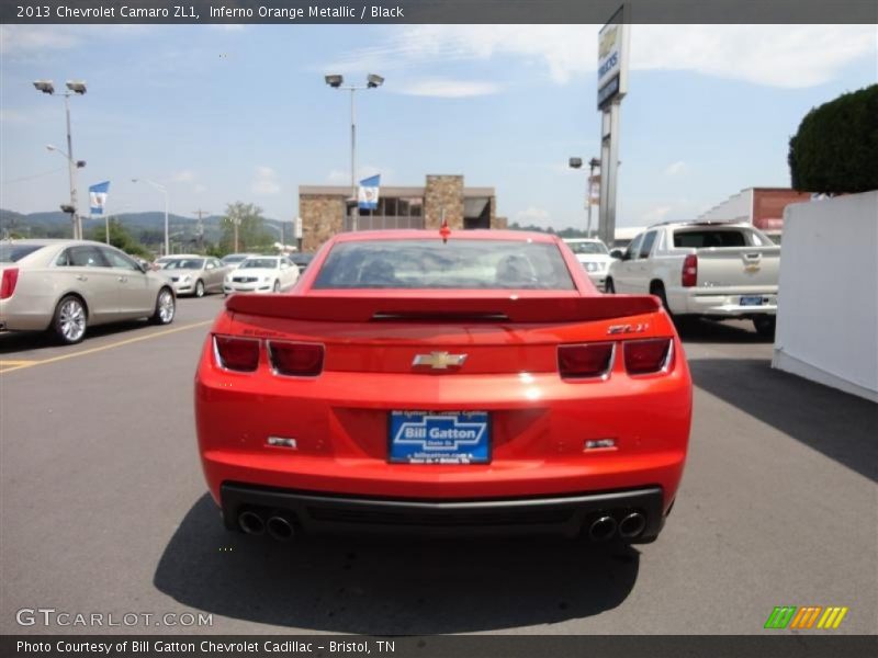 Inferno Orange Metallic / Black 2013 Chevrolet Camaro ZL1