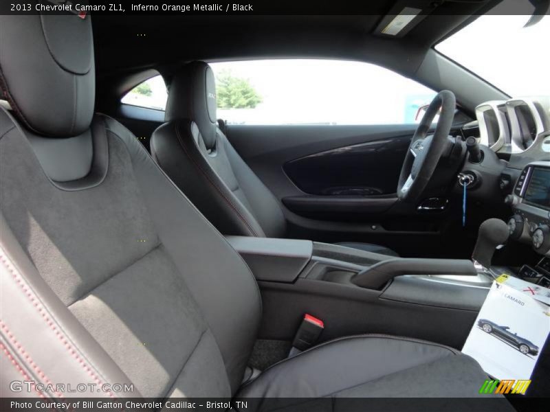 Inferno Orange Metallic / Black 2013 Chevrolet Camaro ZL1