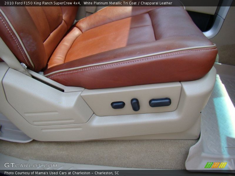 White Platinum Metallic Tri Coat / Chapparal Leather 2010 Ford F150 King Ranch SuperCrew 4x4