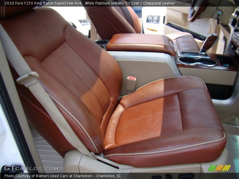White Platinum Metallic Tri Coat / Chapparal Leather 2010 Ford F150 King Ranch SuperCrew 4x4