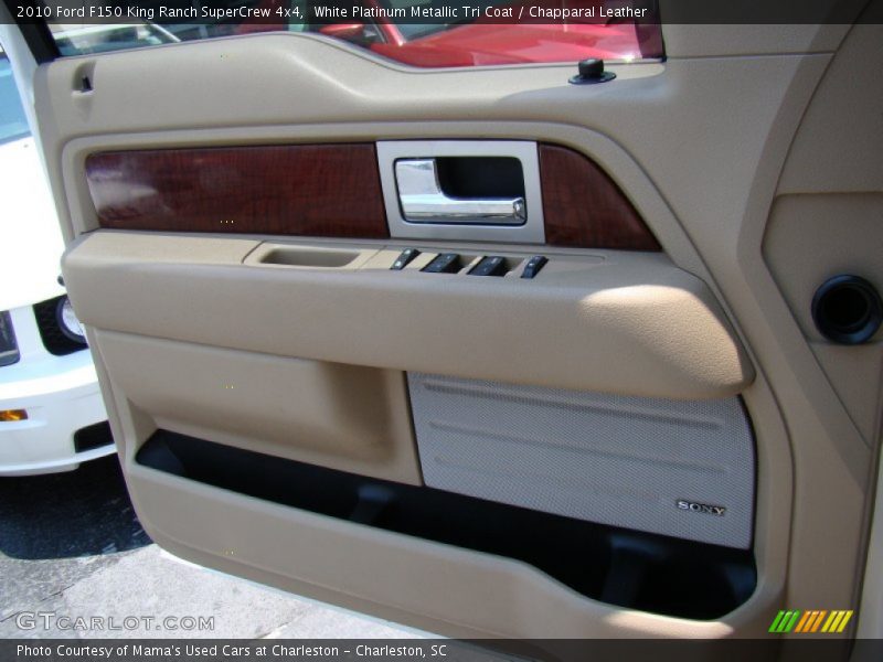 White Platinum Metallic Tri Coat / Chapparal Leather 2010 Ford F150 King Ranch SuperCrew 4x4