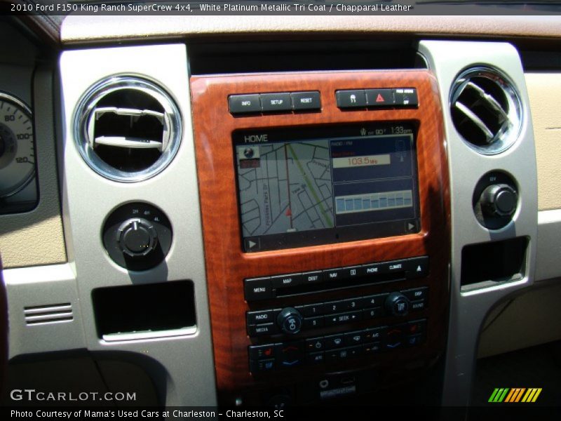 White Platinum Metallic Tri Coat / Chapparal Leather 2010 Ford F150 King Ranch SuperCrew 4x4