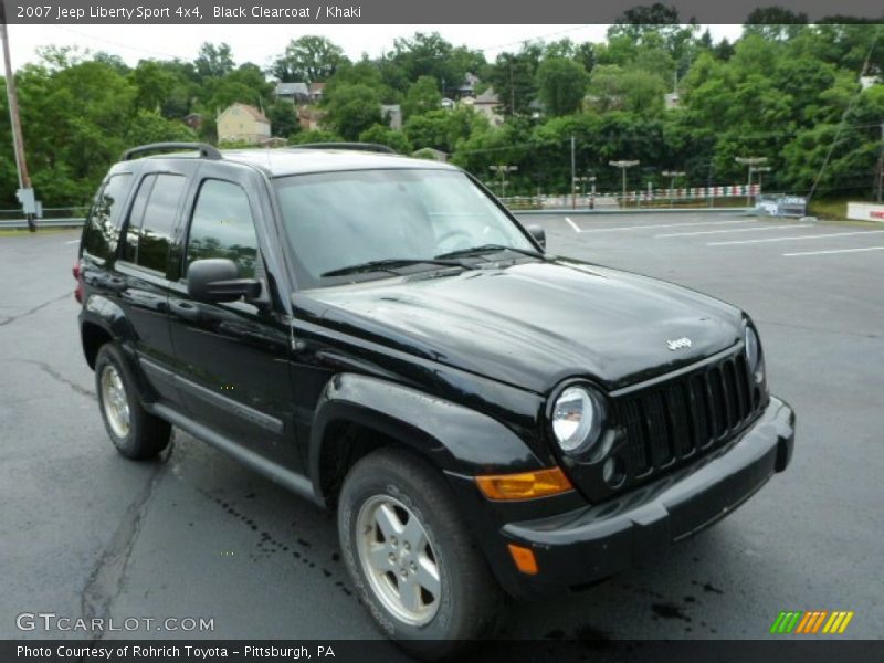 Black Clearcoat / Khaki 2007 Jeep Liberty Sport 4x4