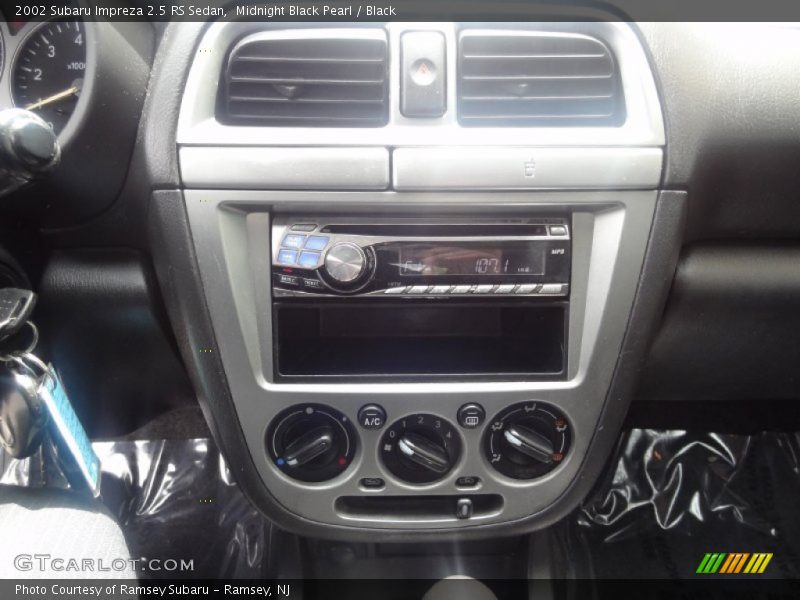 Controls of 2002 Impreza 2.5 RS Sedan