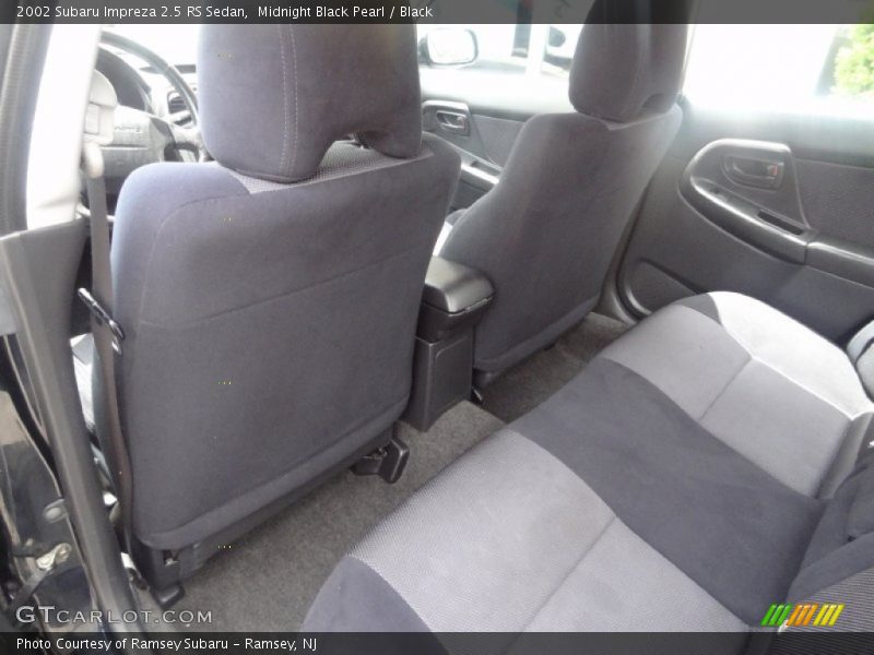 Rear Seat of 2002 Impreza 2.5 RS Sedan