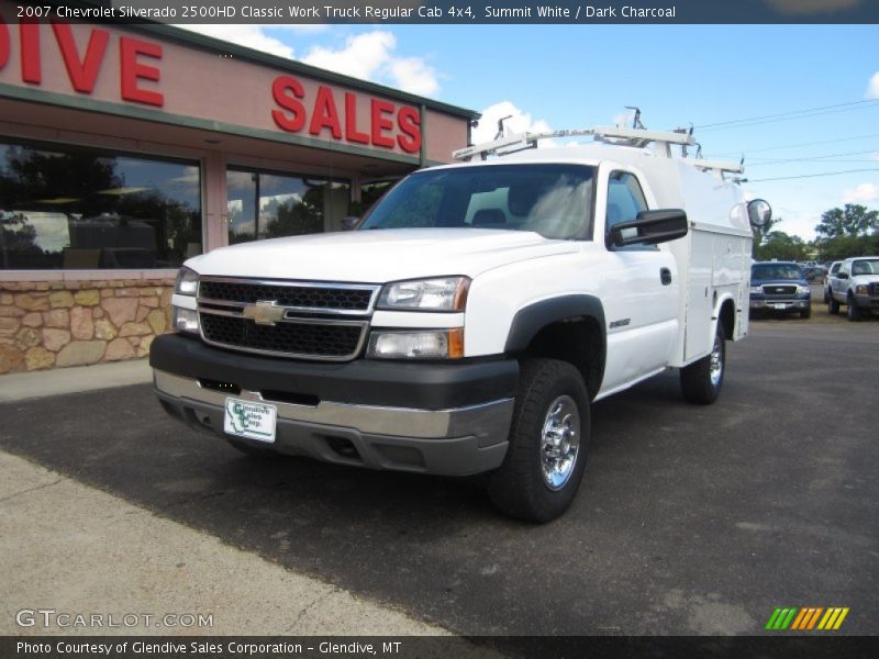 Summit White / Dark Charcoal 2007 Chevrolet Silverado 2500HD Classic Work Truck Regular Cab 4x4