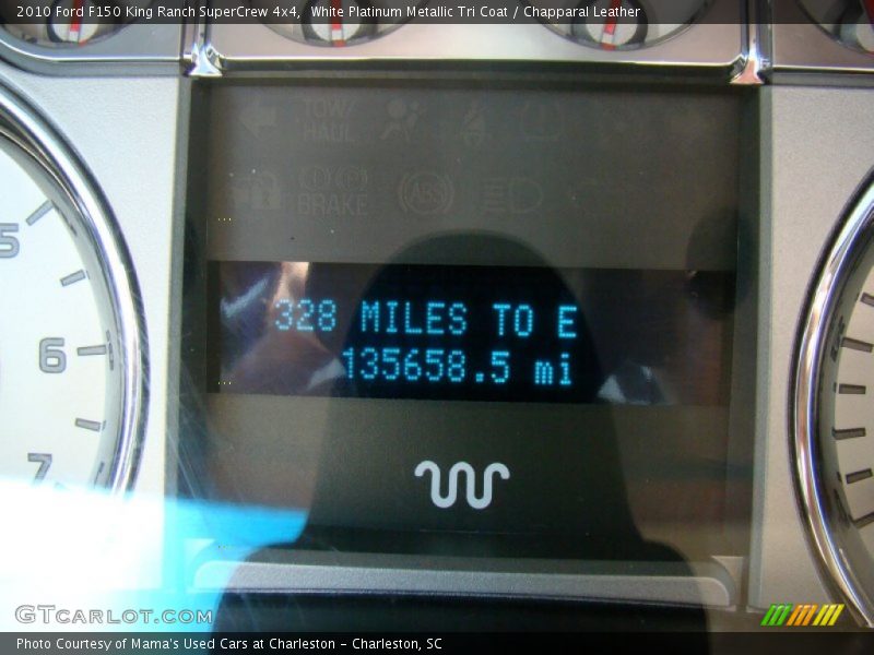 White Platinum Metallic Tri Coat / Chapparal Leather 2010 Ford F150 King Ranch SuperCrew 4x4