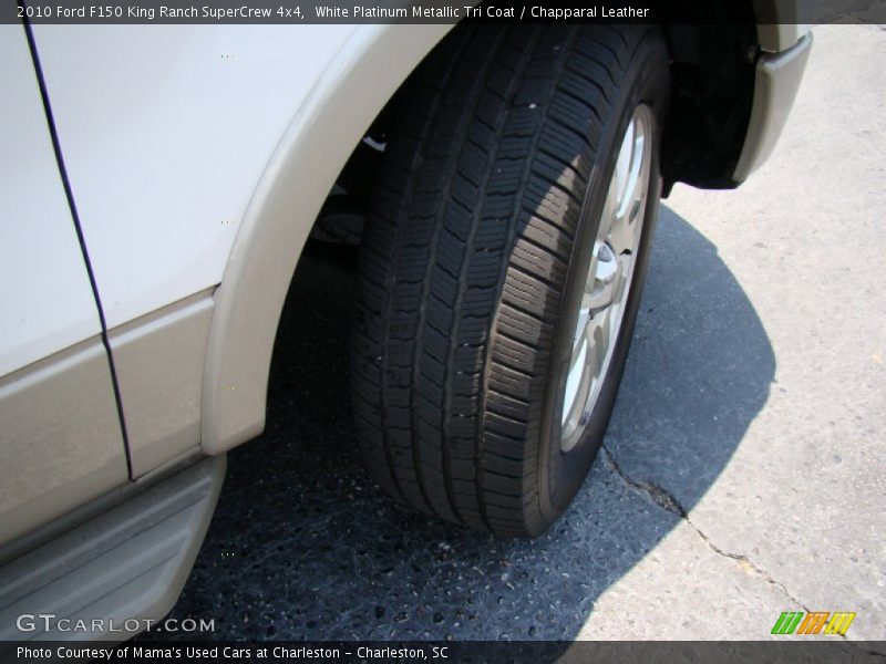 White Platinum Metallic Tri Coat / Chapparal Leather 2010 Ford F150 King Ranch SuperCrew 4x4