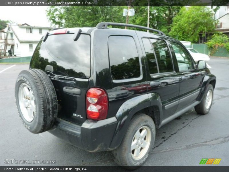 Black Clearcoat / Khaki 2007 Jeep Liberty Sport 4x4