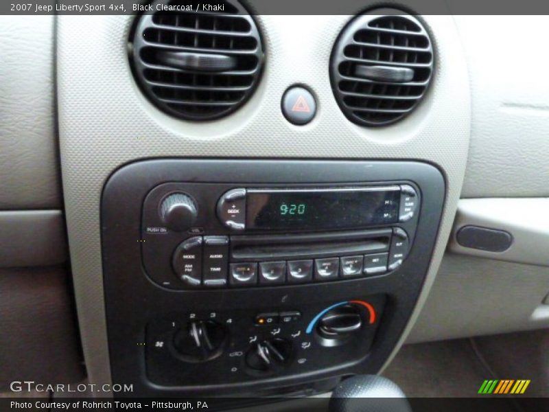 Black Clearcoat / Khaki 2007 Jeep Liberty Sport 4x4