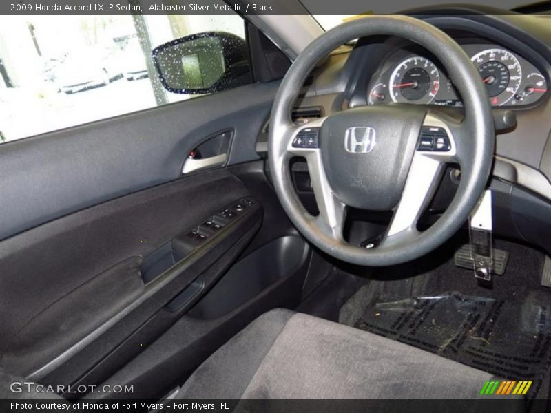 Alabaster Silver Metallic / Black 2009 Honda Accord LX-P Sedan