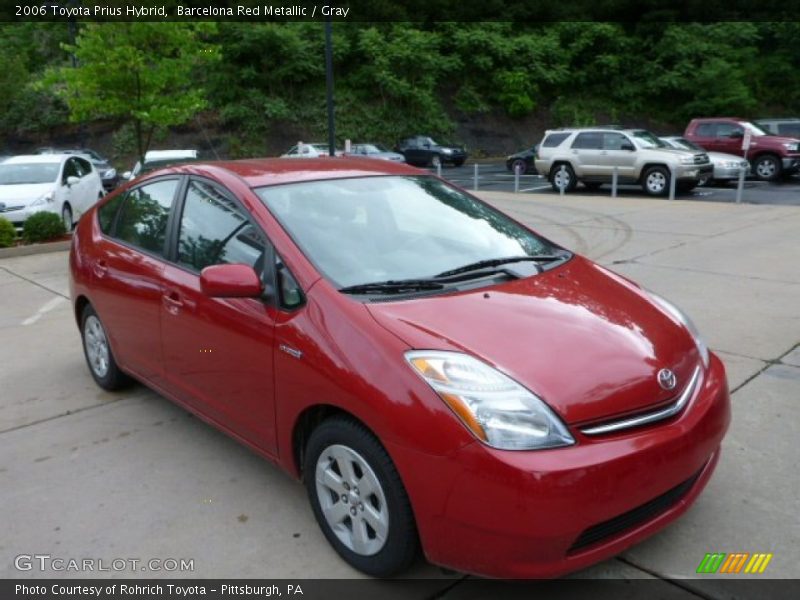 Barcelona Red Metallic / Gray 2006 Toyota Prius Hybrid