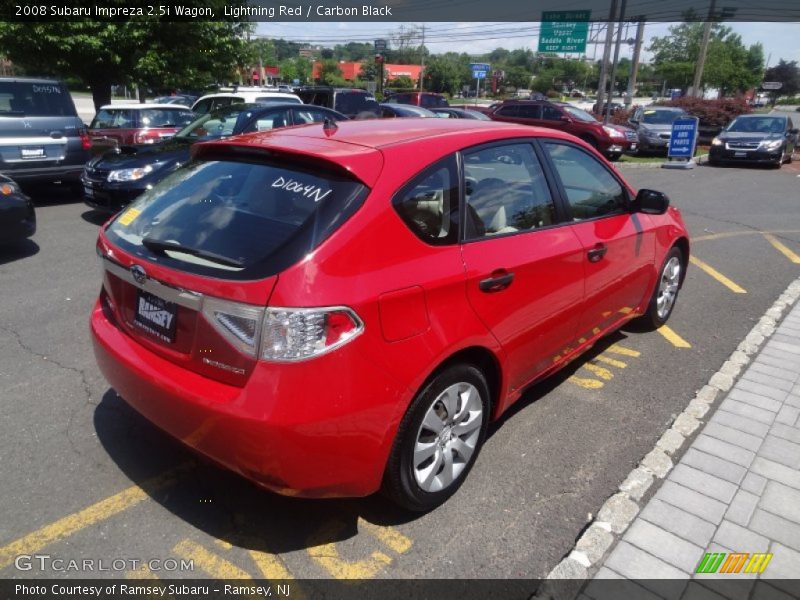Lightning Red / Carbon Black 2008 Subaru Impreza 2.5i Wagon