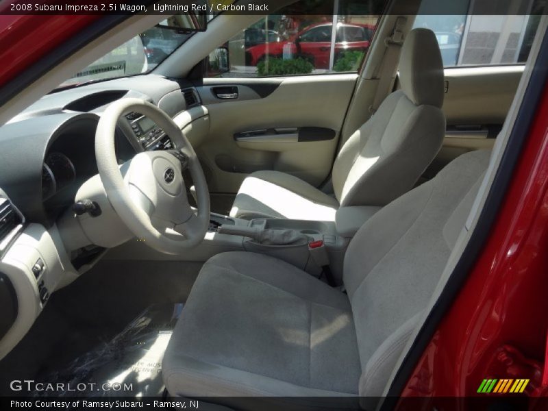 Lightning Red / Carbon Black 2008 Subaru Impreza 2.5i Wagon