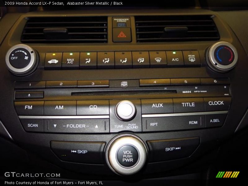 Alabaster Silver Metallic / Black 2009 Honda Accord LX-P Sedan