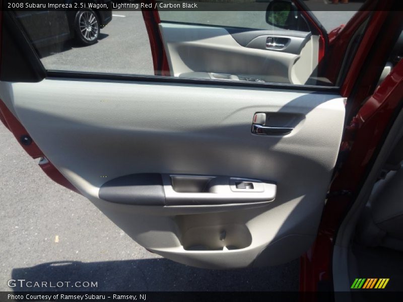 Lightning Red / Carbon Black 2008 Subaru Impreza 2.5i Wagon