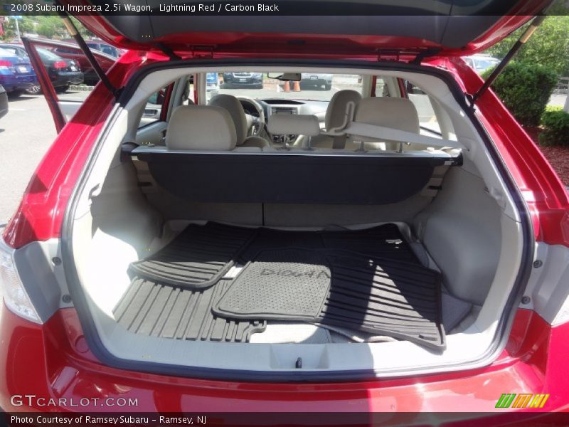 Lightning Red / Carbon Black 2008 Subaru Impreza 2.5i Wagon