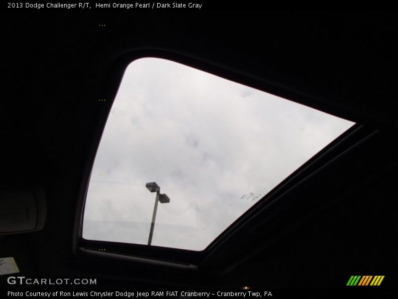 Sunroof of 2013 Challenger R/T