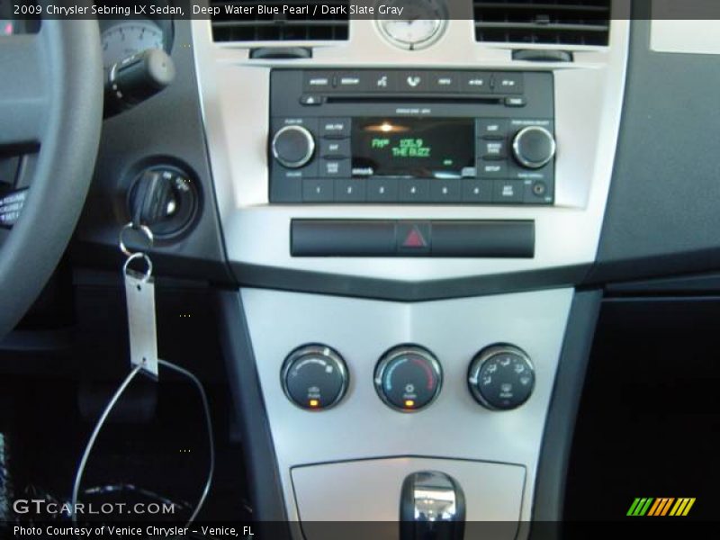 Deep Water Blue Pearl / Dark Slate Gray 2009 Chrysler Sebring LX Sedan