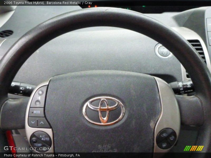 Barcelona Red Metallic / Gray 2006 Toyota Prius Hybrid