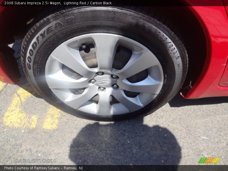 Lightning Red / Carbon Black 2008 Subaru Impreza 2.5i Wagon