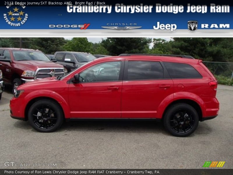 Bright Red / Black 2013 Dodge Journey SXT Blacktop AWD