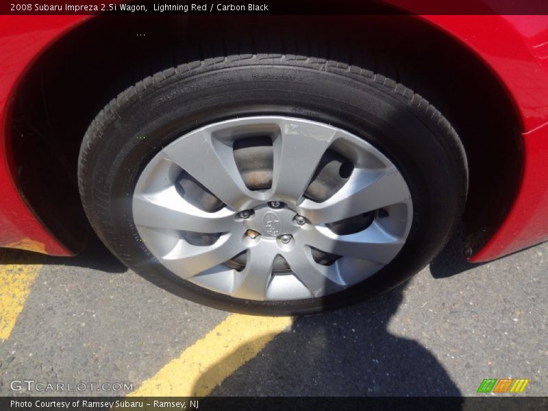 Lightning Red / Carbon Black 2008 Subaru Impreza 2.5i Wagon