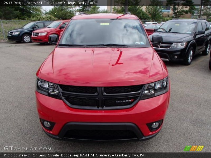 Bright Red / Black 2013 Dodge Journey SXT Blacktop AWD
