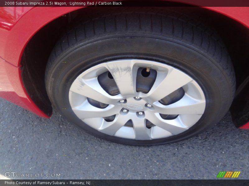 Lightning Red / Carbon Black 2008 Subaru Impreza 2.5i Wagon