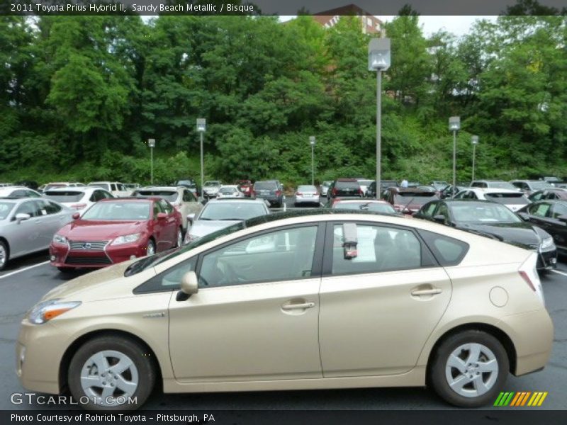Sandy Beach Metallic / Bisque 2011 Toyota Prius Hybrid II
