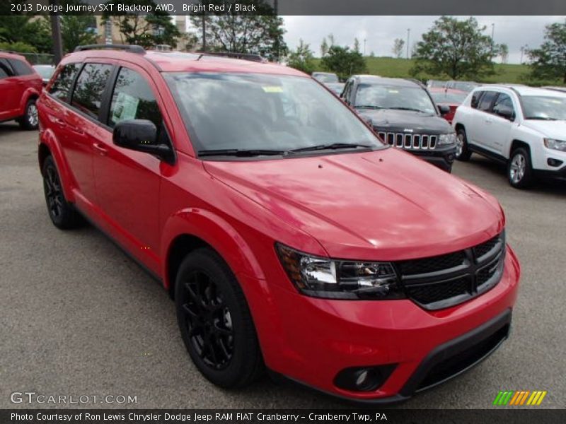 Bright Red / Black 2013 Dodge Journey SXT Blacktop AWD