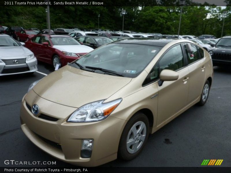Sandy Beach Metallic / Bisque 2011 Toyota Prius Hybrid II