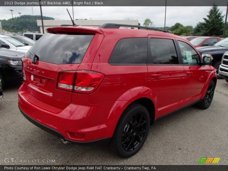 Bright Red / Black 2013 Dodge Journey SXT Blacktop AWD