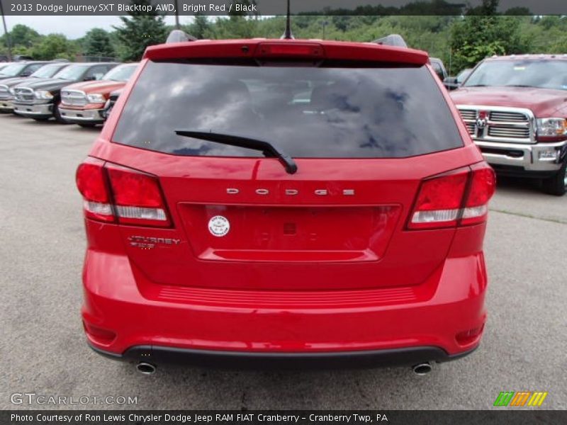 Bright Red / Black 2013 Dodge Journey SXT Blacktop AWD