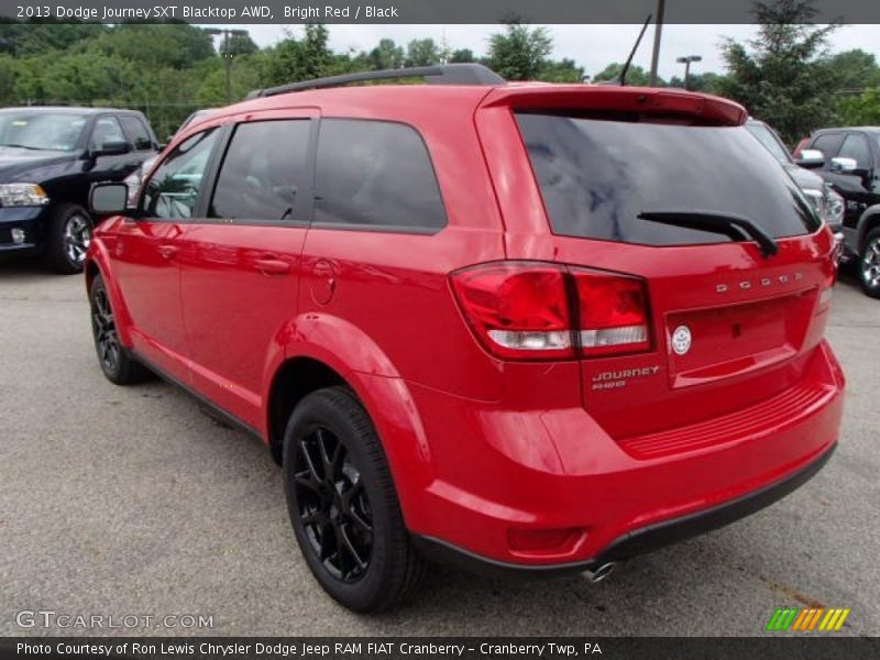 Bright Red / Black 2013 Dodge Journey SXT Blacktop AWD