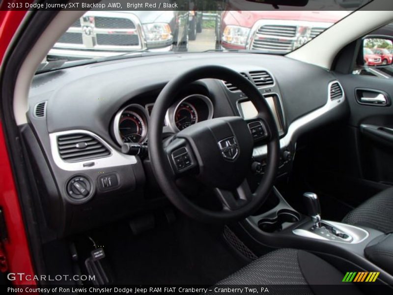 Bright Red / Black 2013 Dodge Journey SXT Blacktop AWD