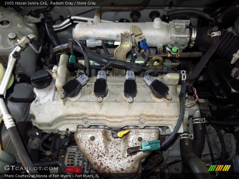  2003 Sentra GXE Engine - 1.8 Liter DOHC 16 Valve 4 Cylinder