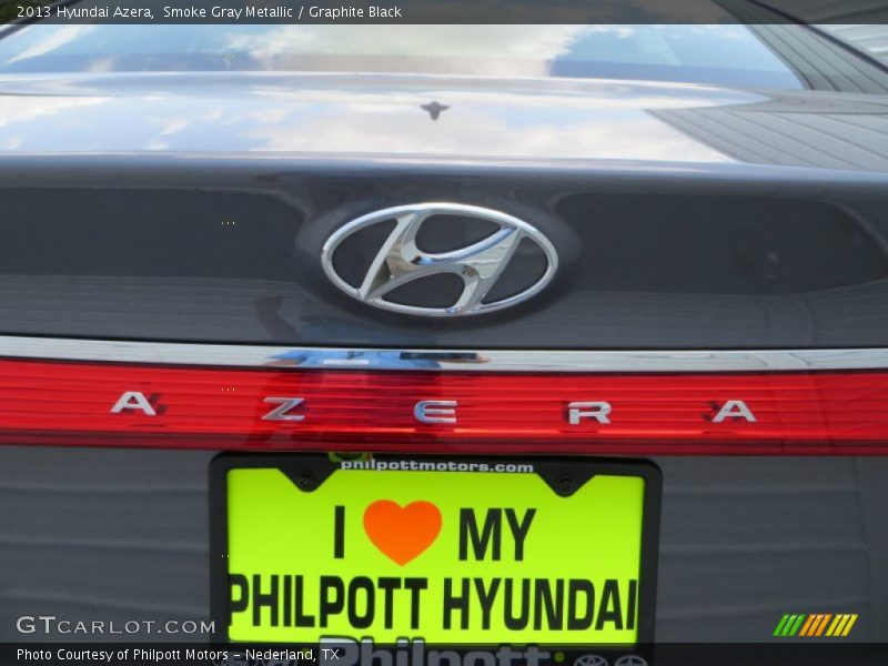 Smoke Gray Metallic / Graphite Black 2013 Hyundai Azera