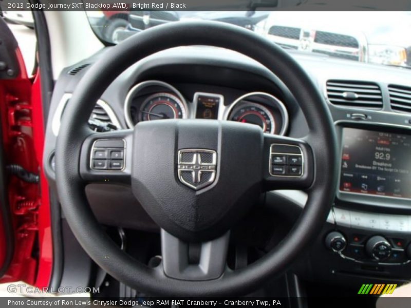 Bright Red / Black 2013 Dodge Journey SXT Blacktop AWD