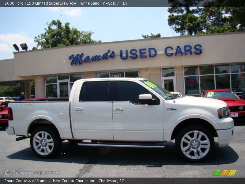 White Sand Tri-Coat / Tan 2008 Ford F150 Limited SuperCrew 4x4