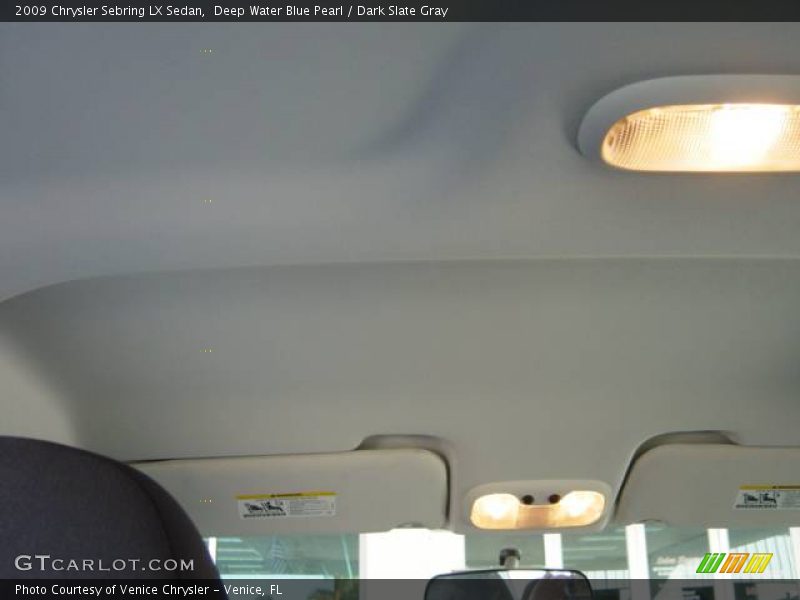 Deep Water Blue Pearl / Dark Slate Gray 2009 Chrysler Sebring LX Sedan